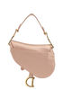 Mini Saddle Crystals, &pound;1,800, Handbags, Pink, Crystal/Satin, Back view